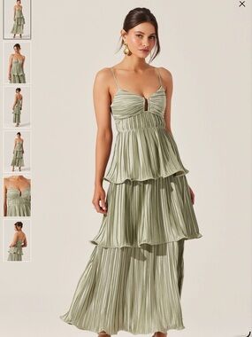 Astr | Dresses | Astr The Label Rasya Pleated Maxi Dress | Poshmark
